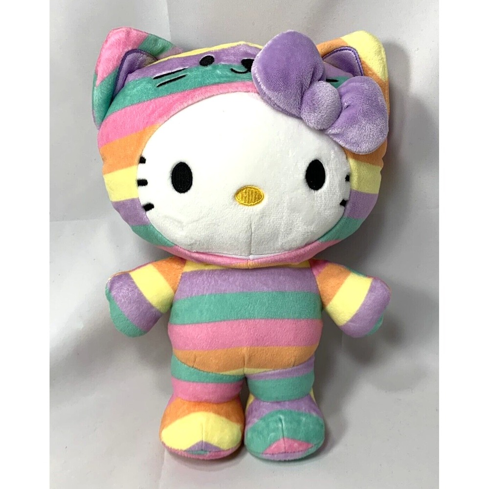 Hello Kitty Plush Rainbow Cat Costume 10 " Gund Sanrio Stuffed Animal
